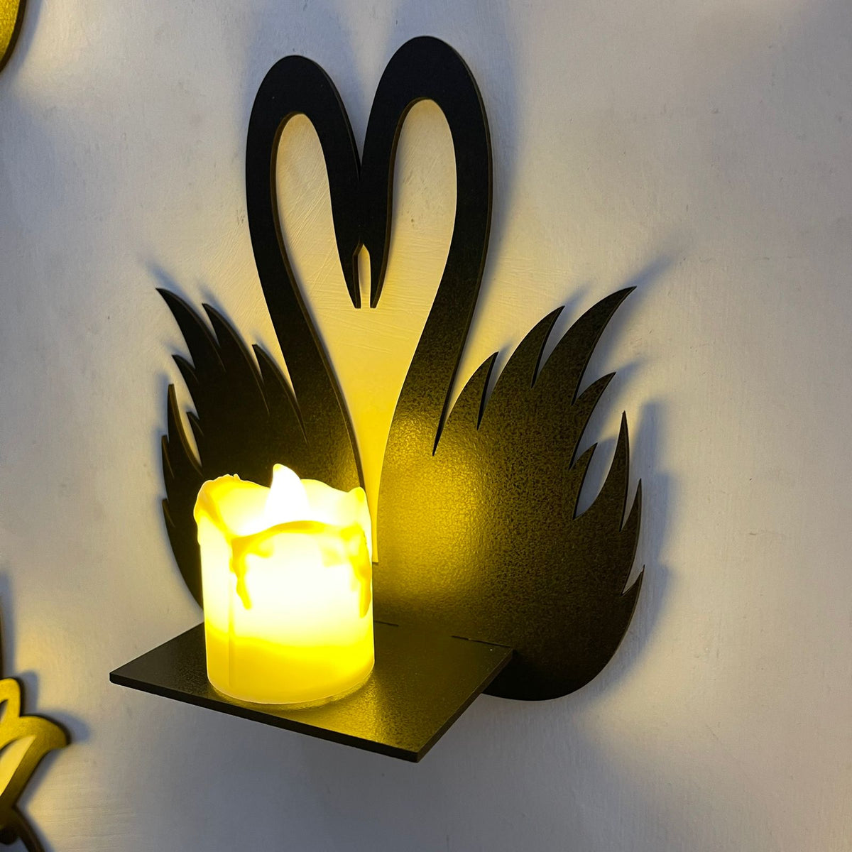 DIY Miniature MDF Wall Shelves – Butterfly, Leaf, Swan & Lotus