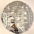 Silver mirror acrylic finish mein wall art